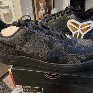Nike Air Force 1 Low Kobe Triple Black Mens IB0018003 Size 10 2025 NEW